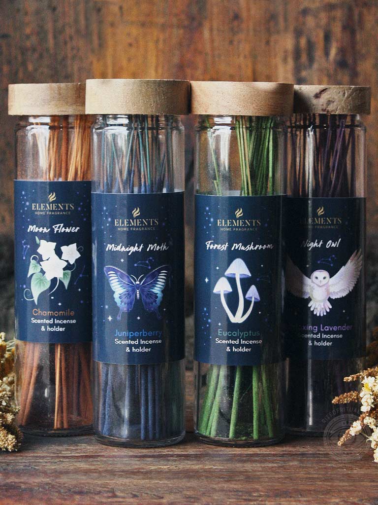 Botanical Glass Jar Incense
