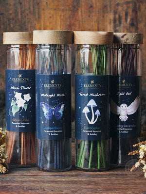 Botanical Glass Jar Incense