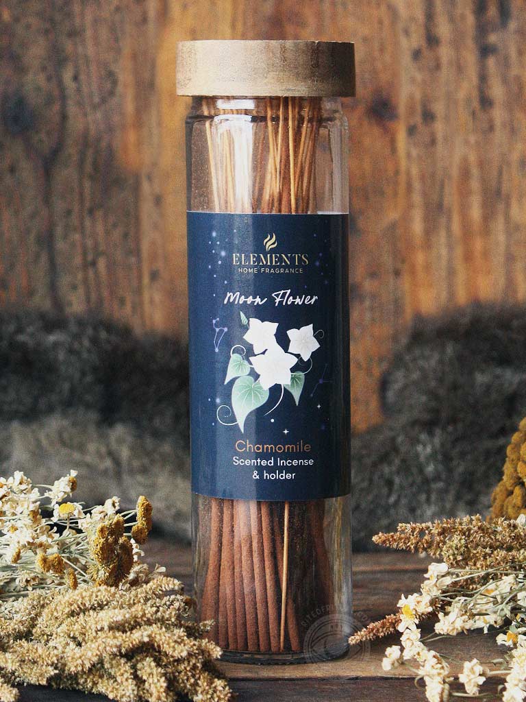 Botanical Glass Jar Incense