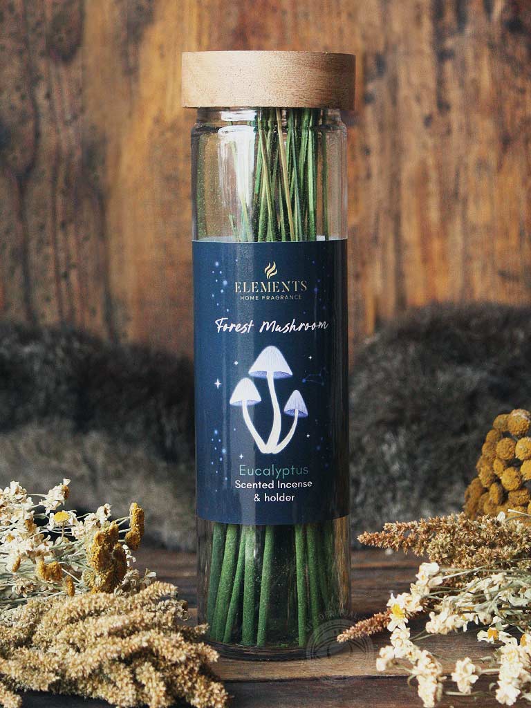 Botanical Glass Jar Incense