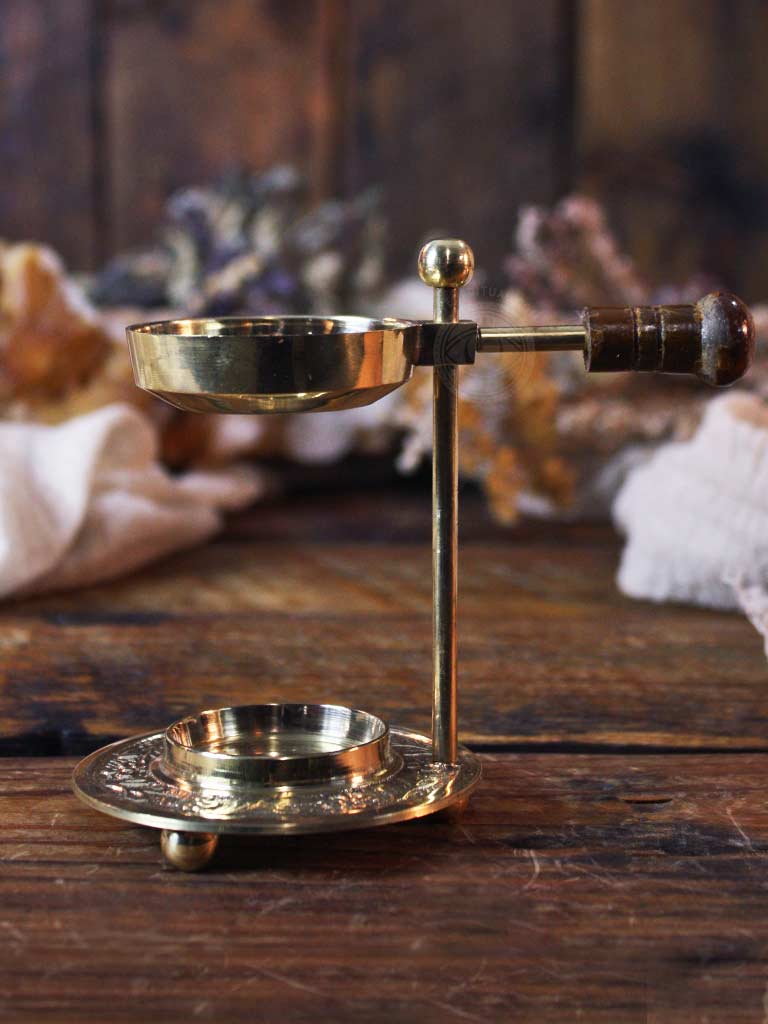 Brass Resin Incense Candle Burner