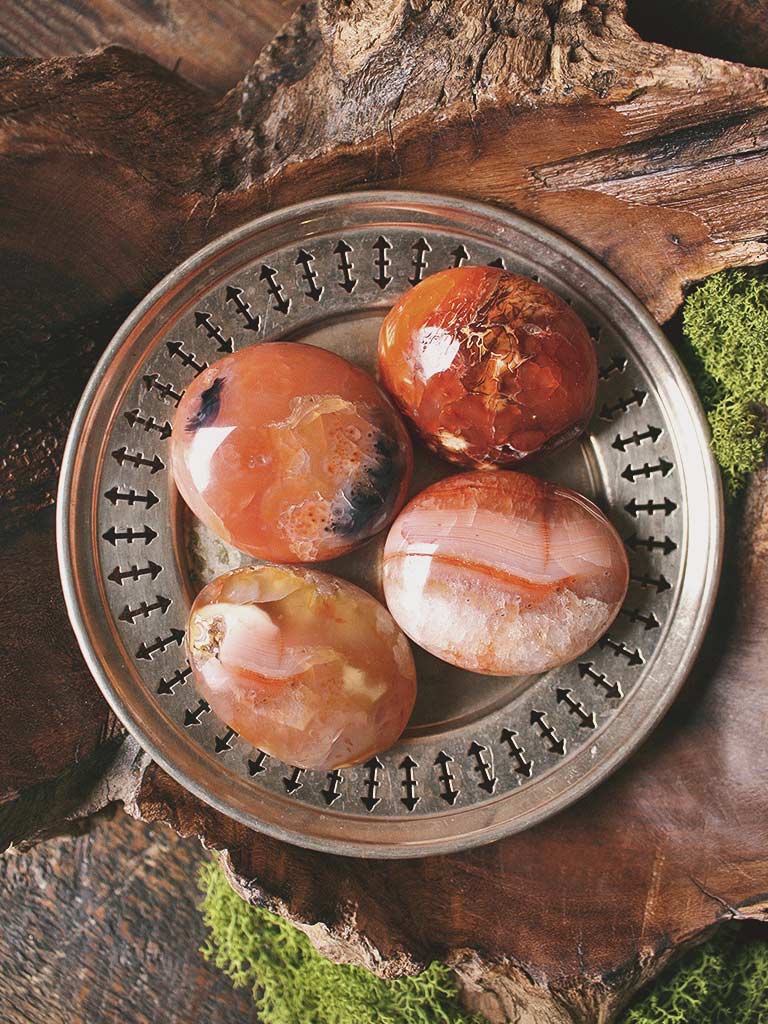 Carnelian Palm Stones
