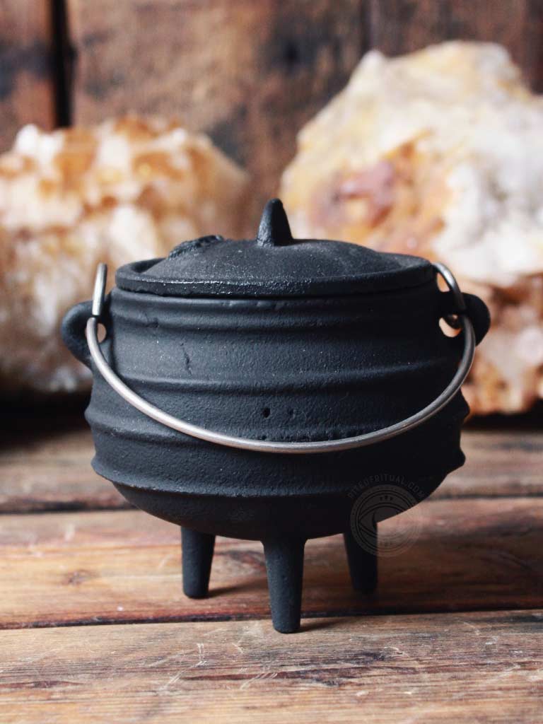Cauldron For Ritual Cast Iron Ritual Cauldrons - Ribbed - Rite of Ritual