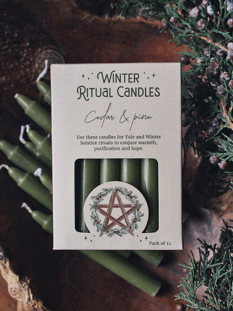 Cedar & Pine Winter Ritual Chime Candle Pack