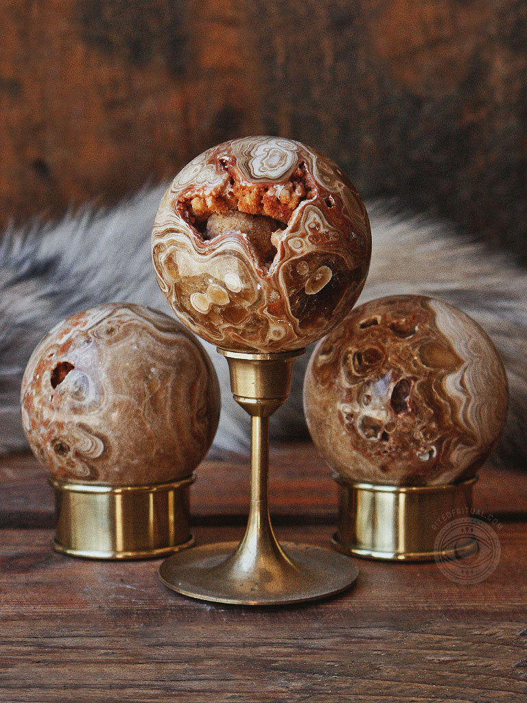 Chocolate Calcite Spheres