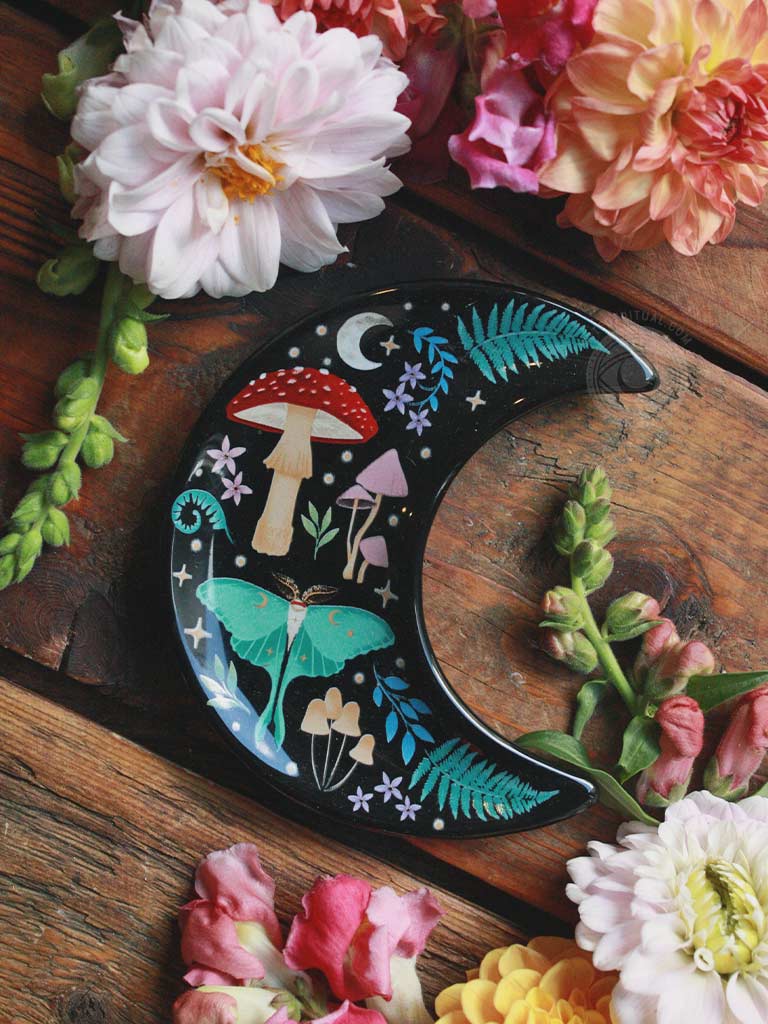 Crescent Moon Dark Forest Trinket Dish