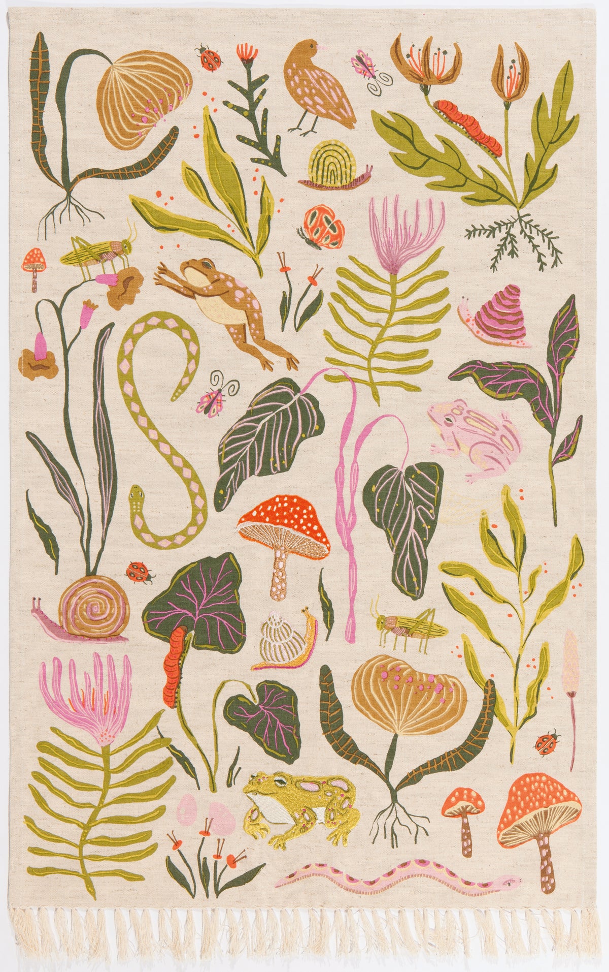 Gardenland Embroidered Dishtowel