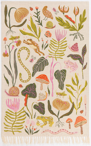 Gardenland Embroidered Dishtowel