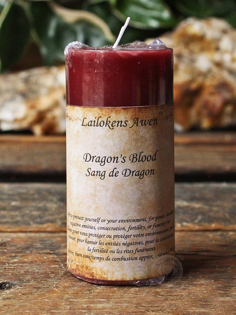 Dragon's Blood Pillar Spell Candle