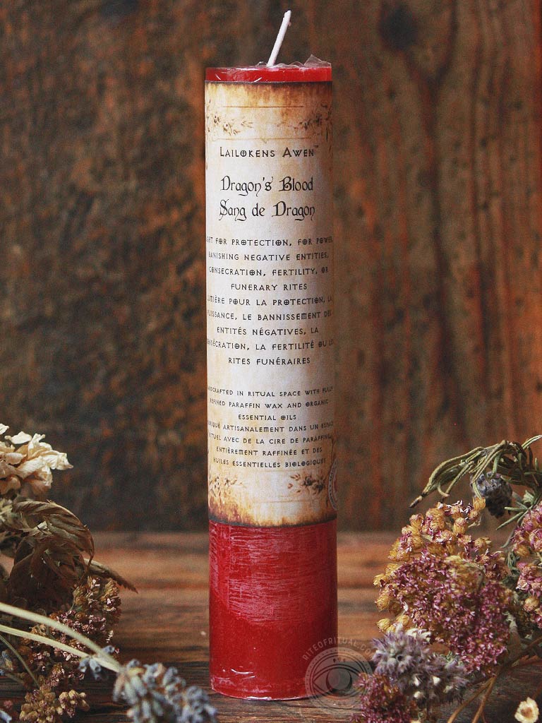 Dragon's Blood Tall Pillar Spell Candle