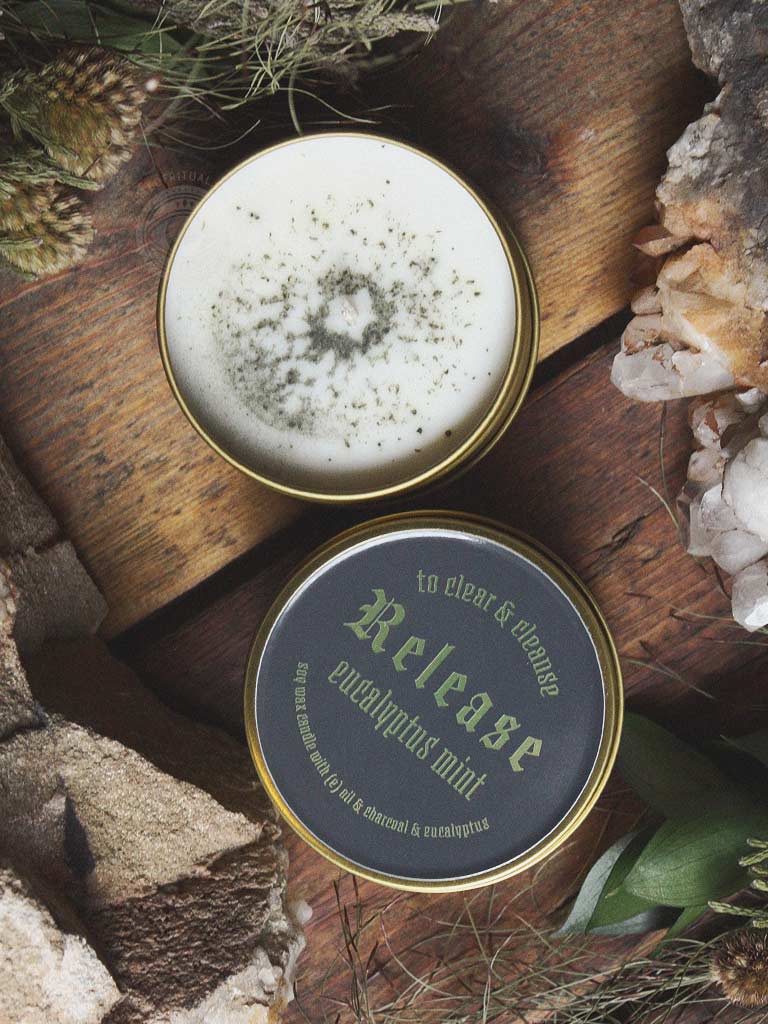 Eucalyptus & Mint Release Altar Candle