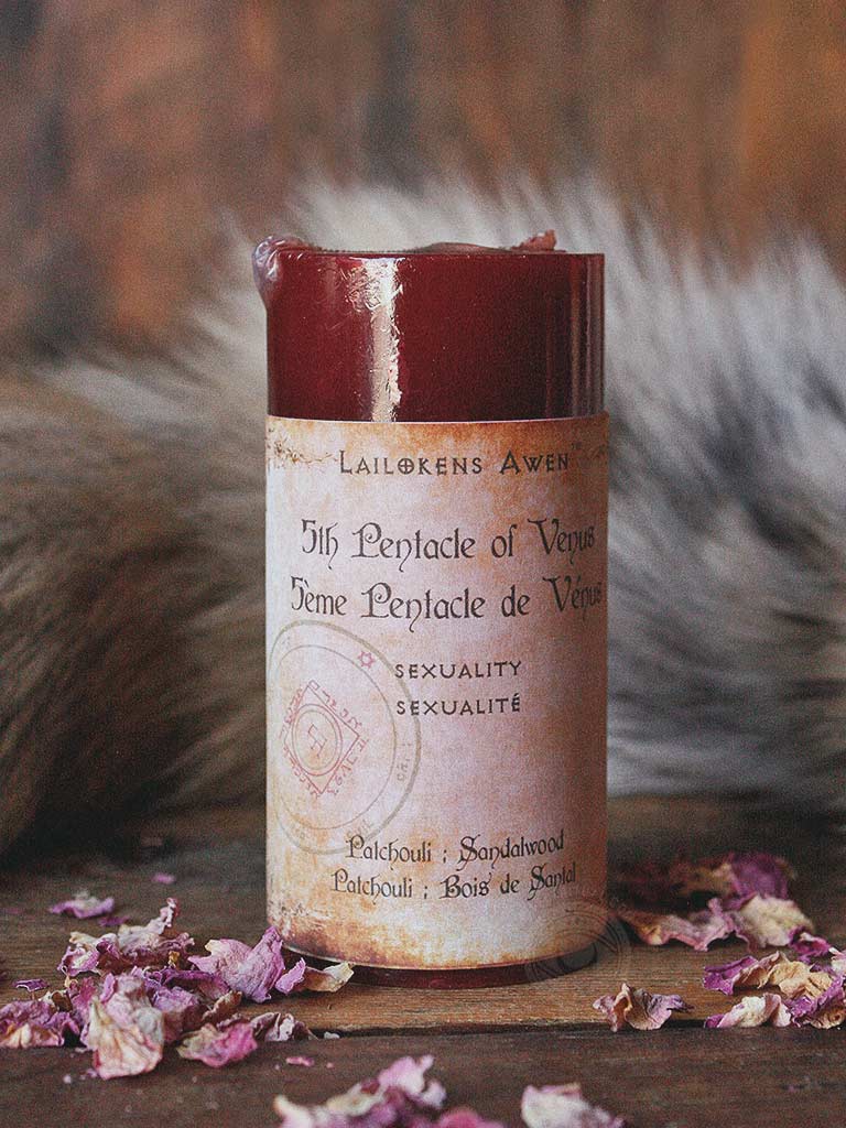 Fifth Pentacle of Venus Spell Candle - Sexuality