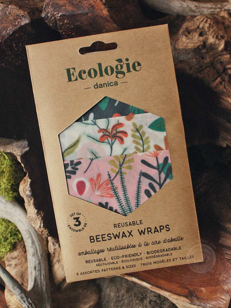 Floral Beeswax Wrap Set of 3