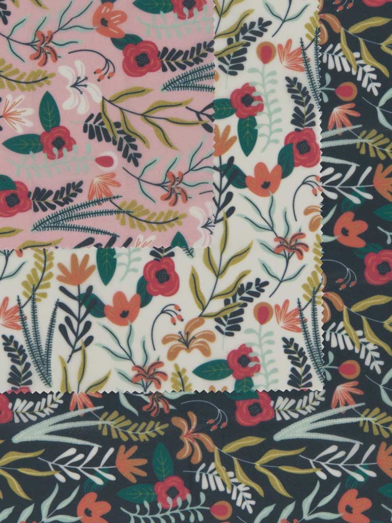 Floral Beeswax Wrap Set of 3
