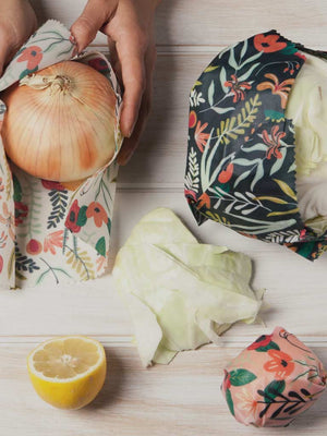 Floral Beeswax Wrap Set of 3