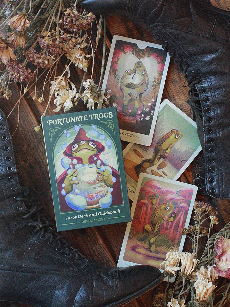 Fortunate Frogs Tarot Deck and Guidebook