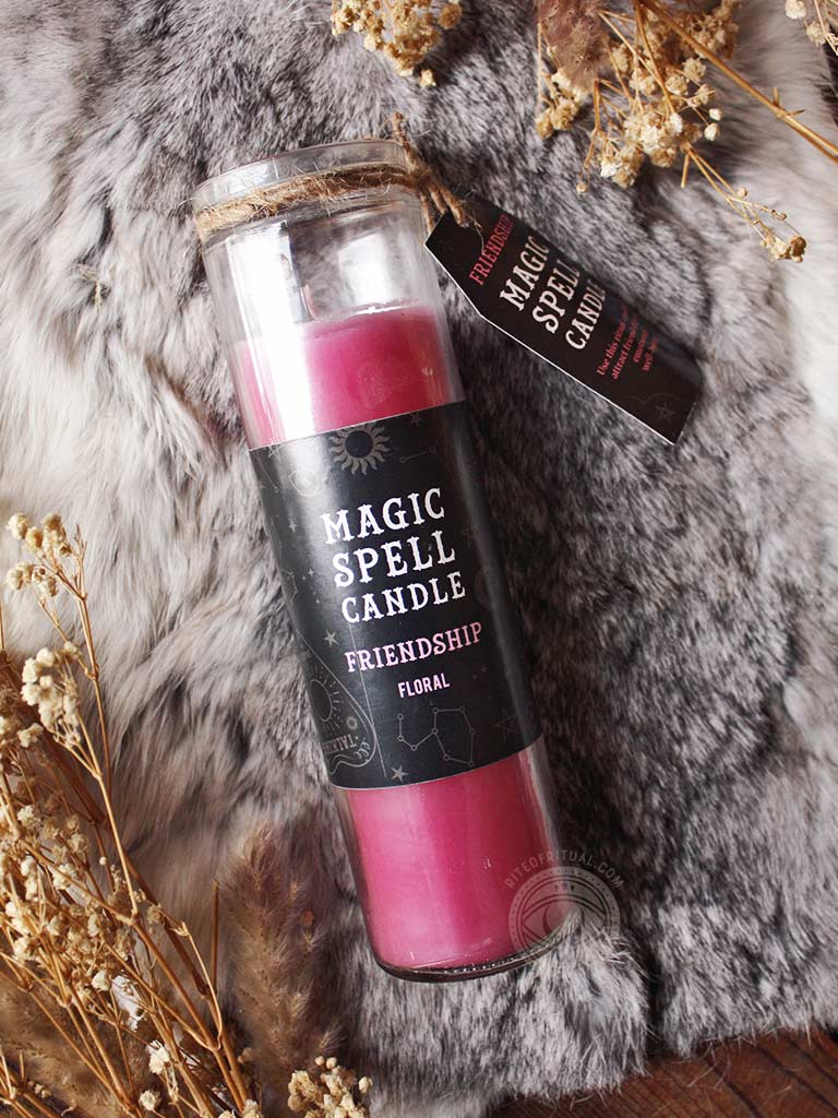 Friendship Magic Ritual Spell Candle - Floral