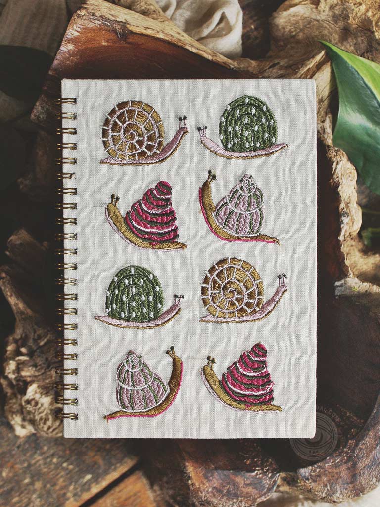 Gardenland Embroidered Notebook