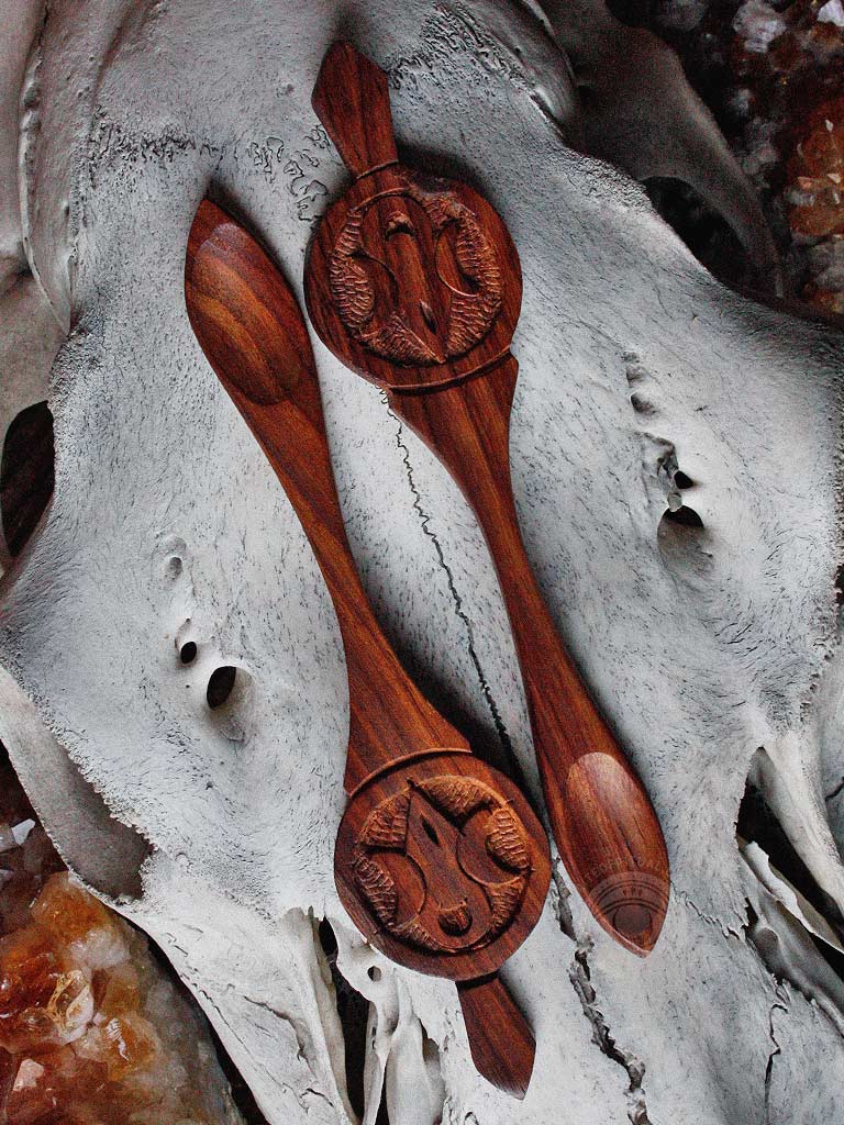 Goddess of Earth Wooden Ritual Spoon