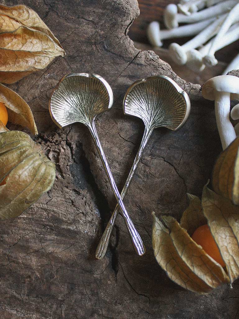 Golden Ginkgo Ritual Spoon