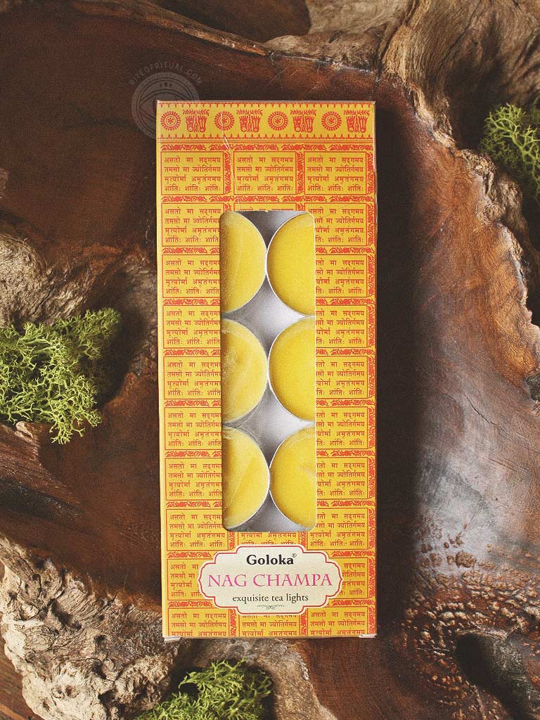 Goloka Nag Champa Tea Light Candles