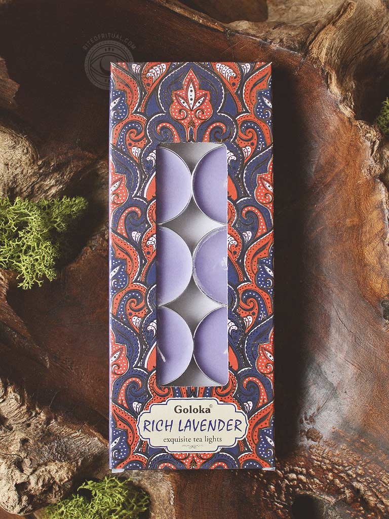 Goloka Rich Lavender Tea Light Candles
