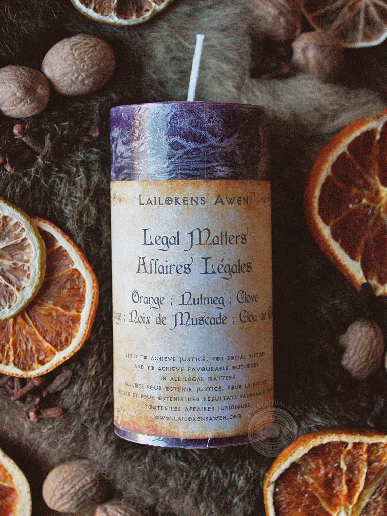 Legal Matters Pillar Spell Candle