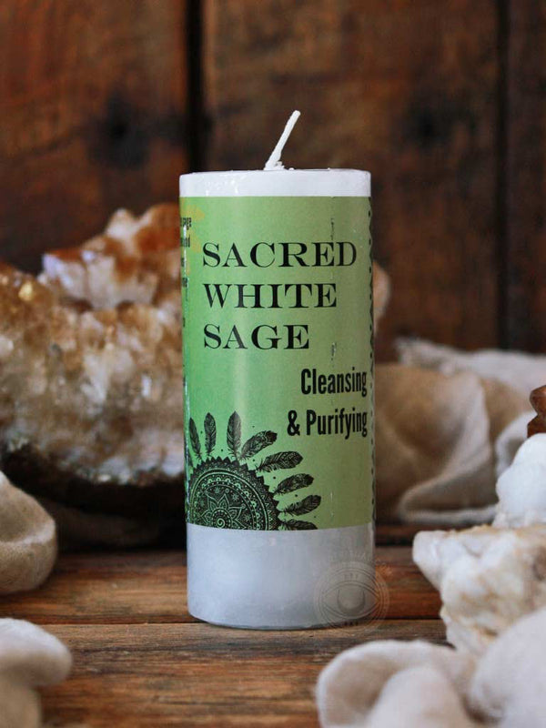 Limited Edition Sacred White Sage Candle Rite of Ritual