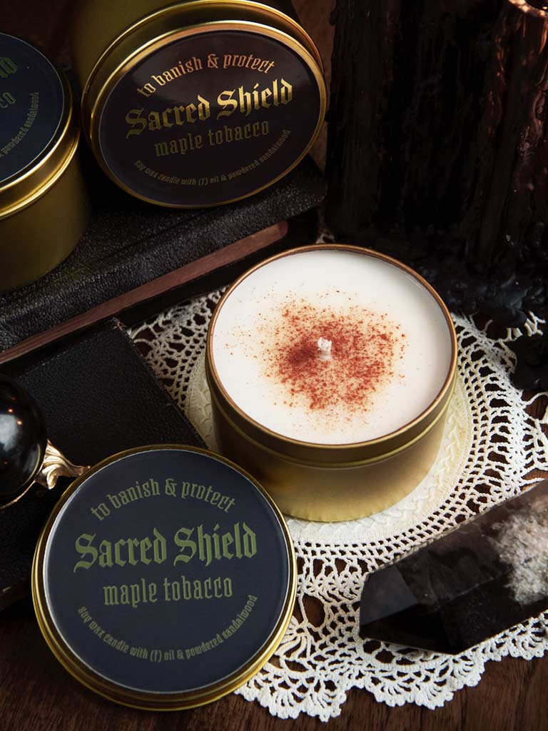 Maple & Tobacco Sacred Sheild Altar Candle