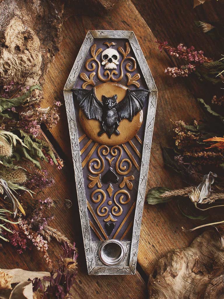 Midnight Flight Coffin Incense Holder