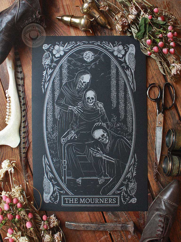 Mirror Oracle Print - The Mourners