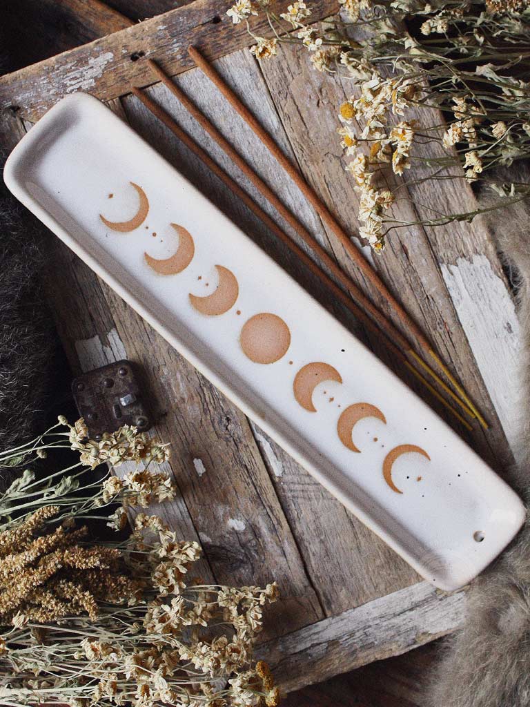 Moon Phase Ceramic Ash Catcher