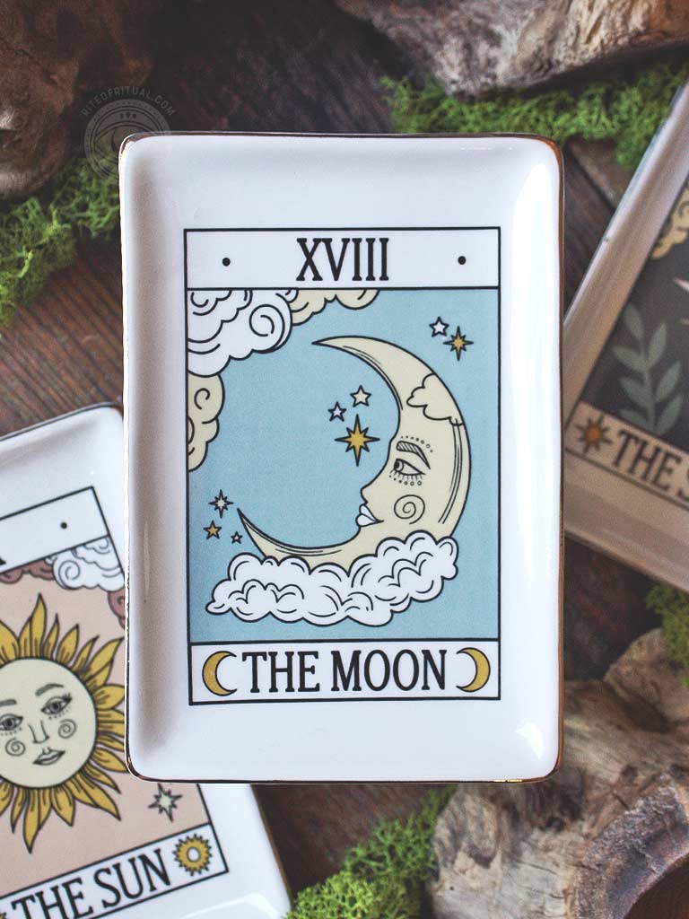 Moon Tarot Card Trinket Dish