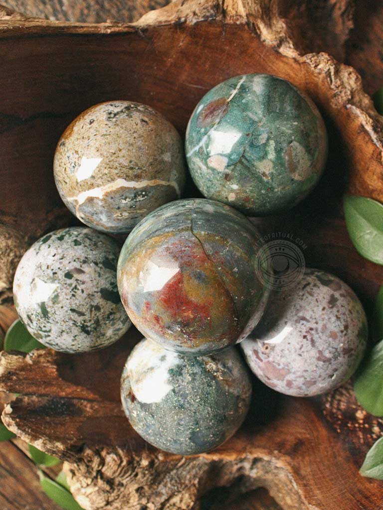 Ocean Jasper Spheres