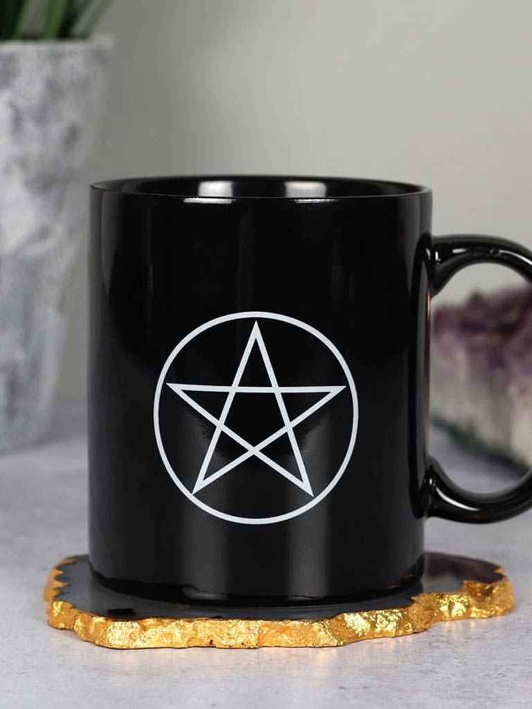 Pentagram Black Mug