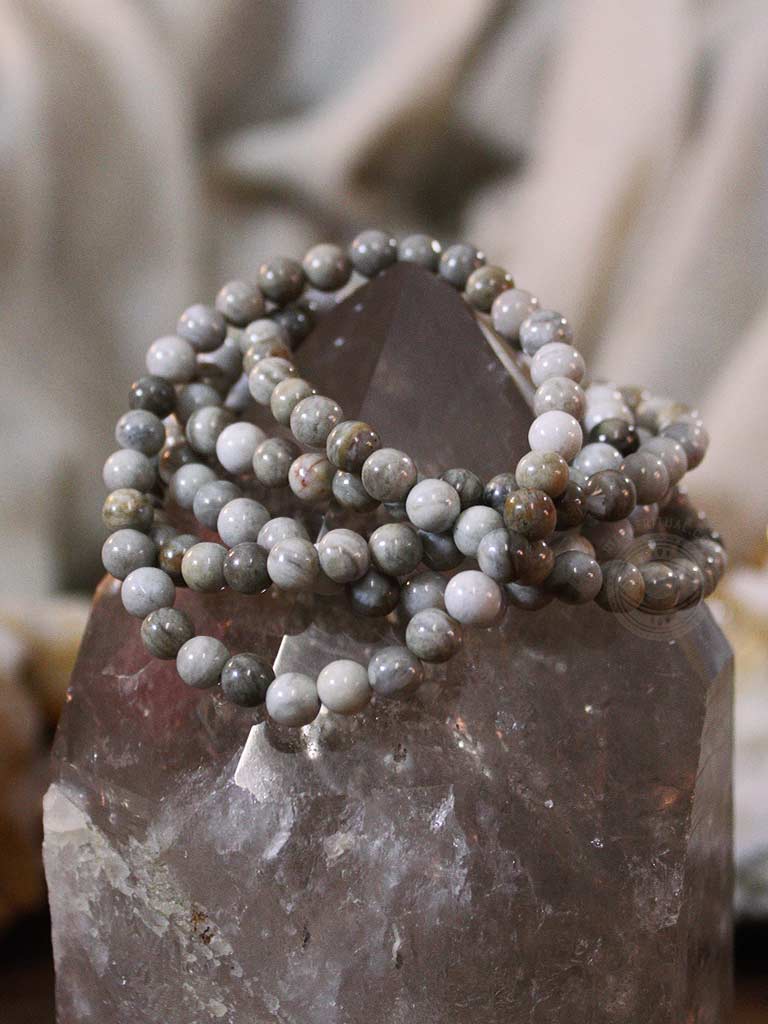 Petrified Wood Crystal Bracelet