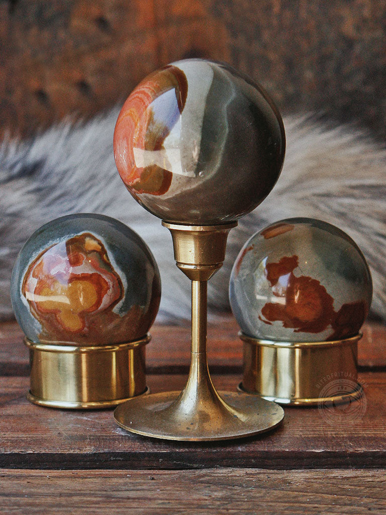 Polychrome Jasper Spheres