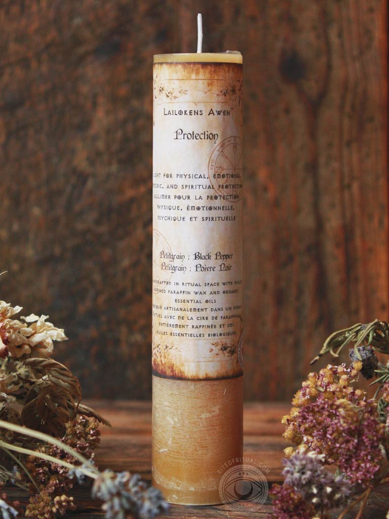Protection Tall Pillar Spell Candle