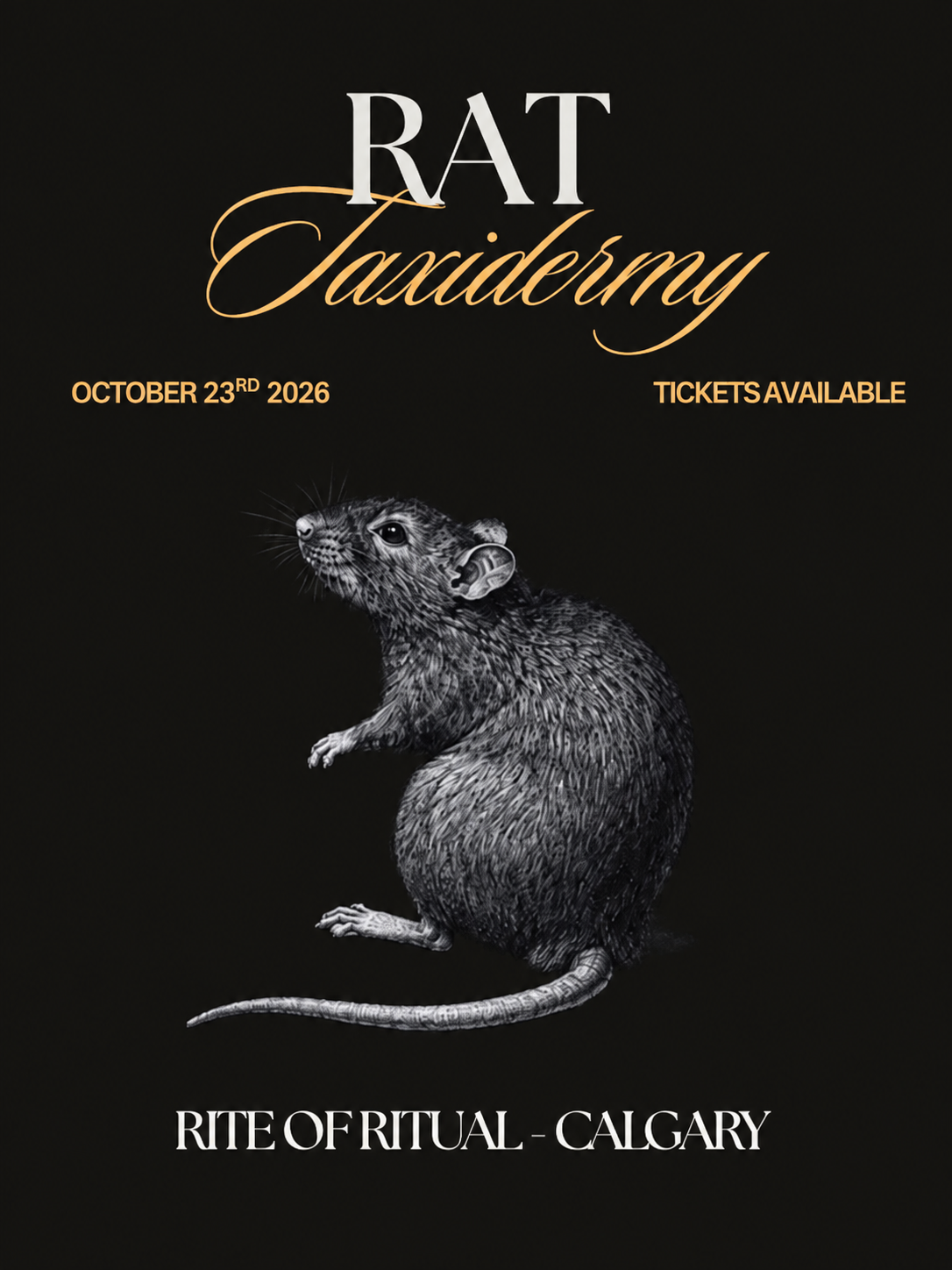 Rat Taxidermy Workshop - Oct 23 2026