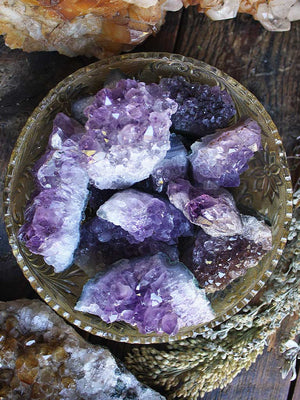 Amethyst Druzy Clusters