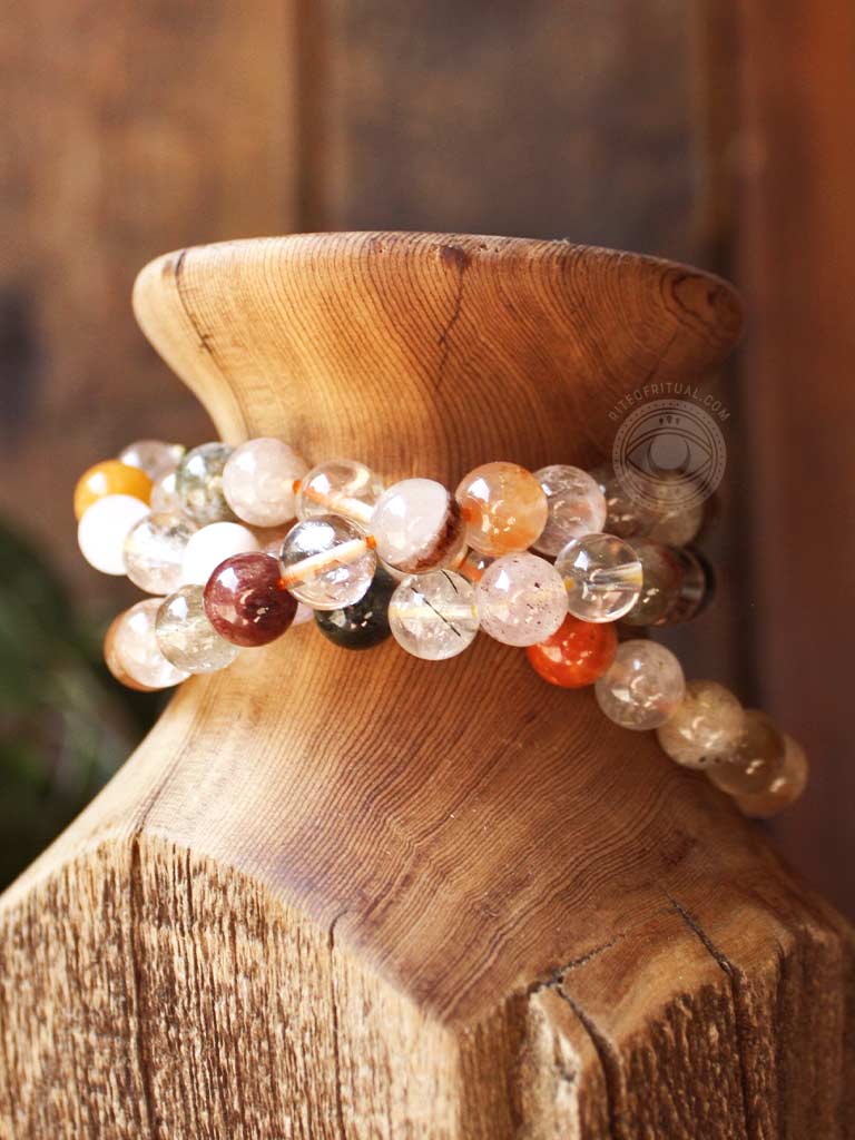 Rutilated Quartz Crystal Bracelet