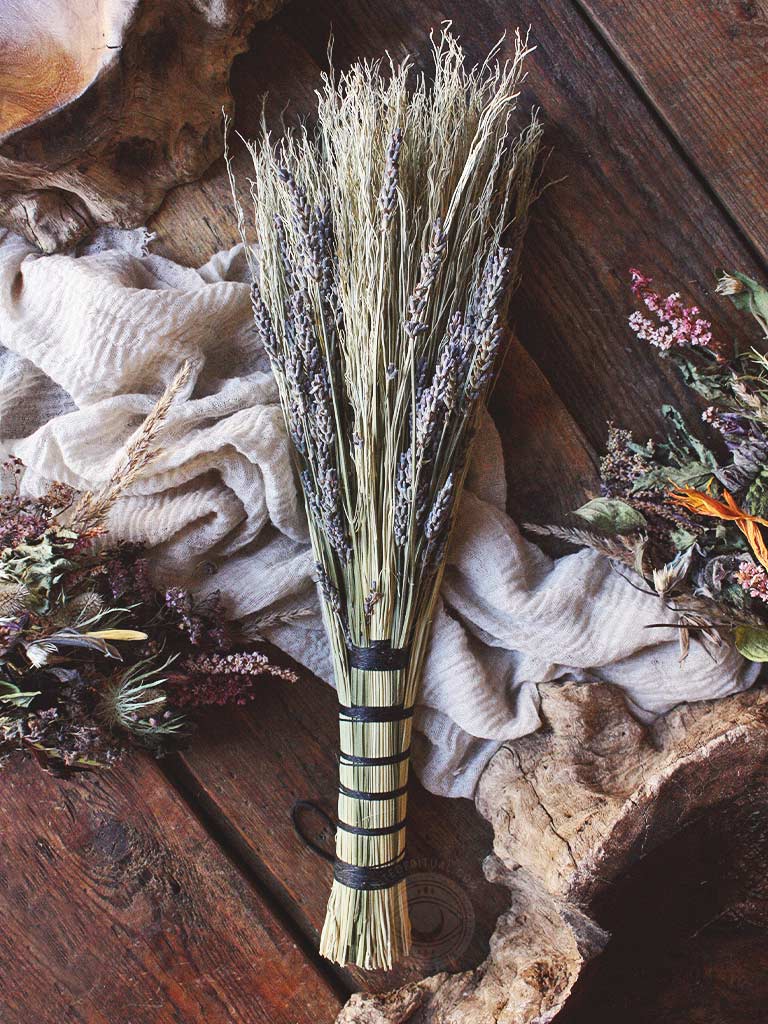 Saturnine Weaving Co. Enchanted Lavender Broom