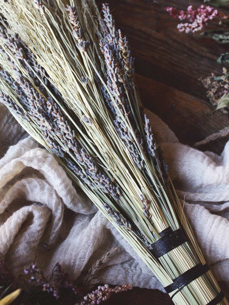 Saturnine Weaving Co. Enchanted Lavender Broom