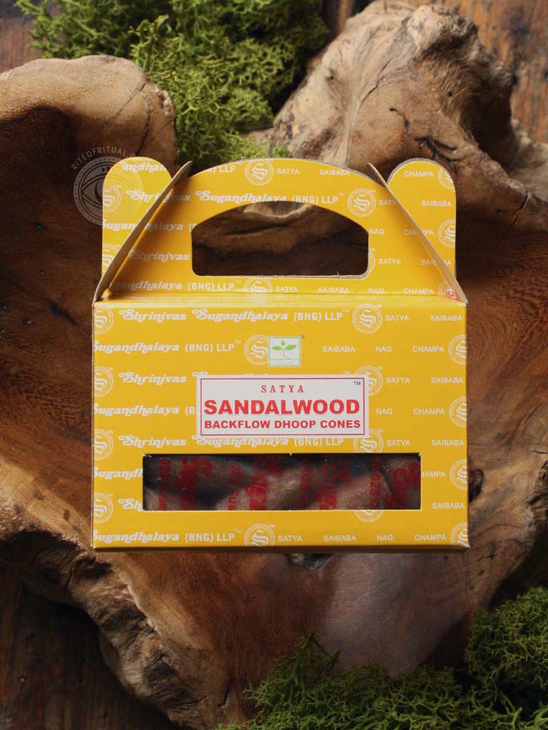 Satya Sandalwood Back Flow Incense Cones