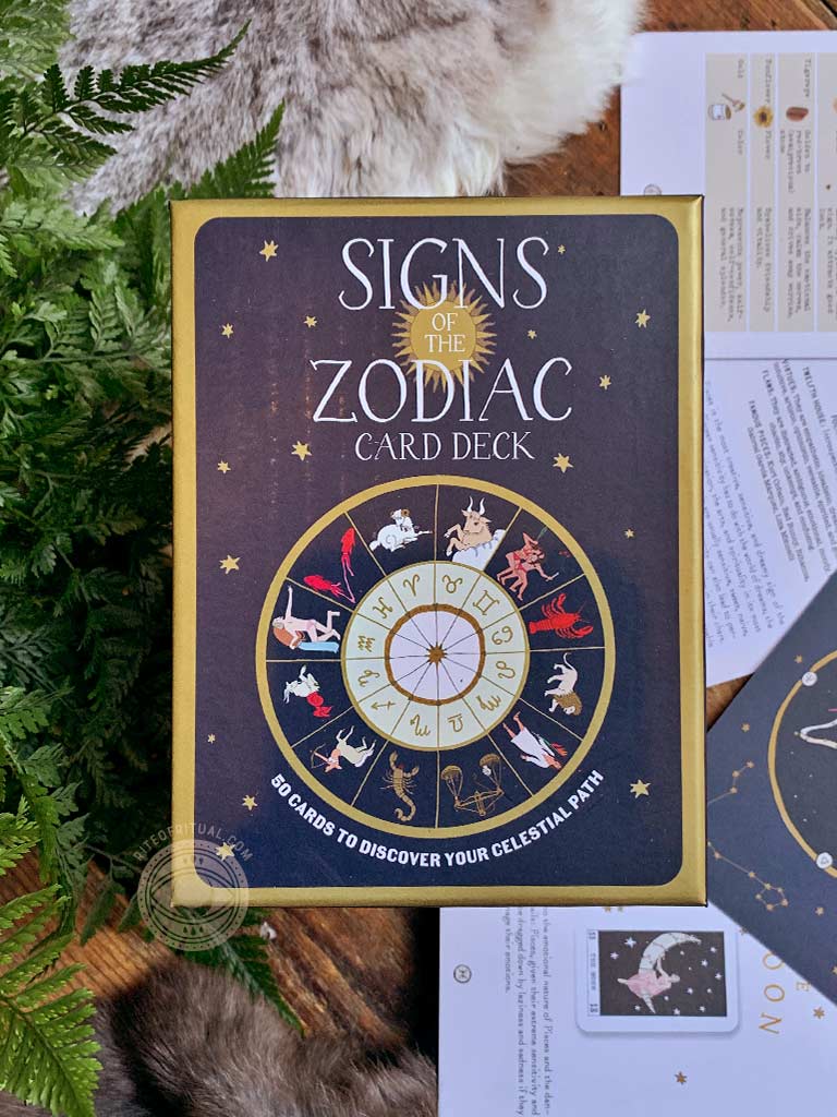 Signs of the Zodiac Card Deck - 50 Cards to Discover Your Celestial Path