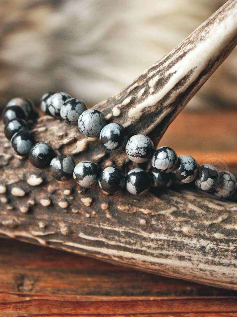 Snowflake Obsidian Crystal Bracelet
