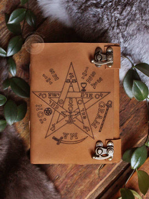 Soft Leather Journal With Embossed Tetragrammaton