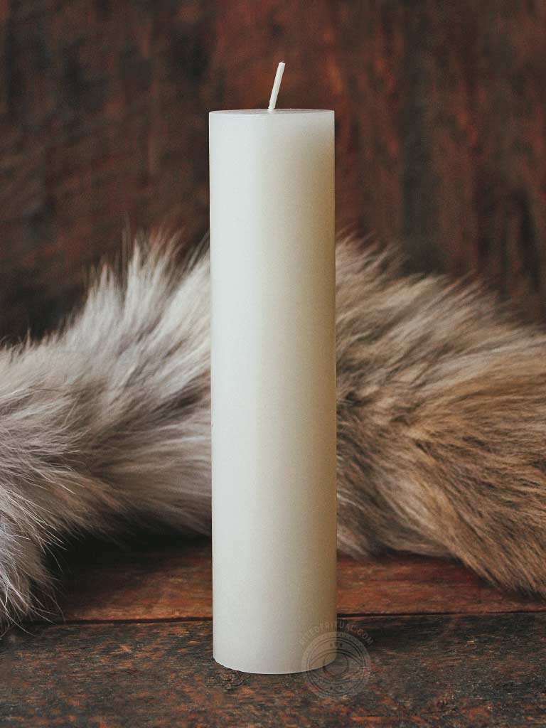 Spell Casting Pillar Candle - White