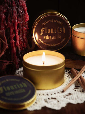 Spicy Vanilla Flourish Altar Candle