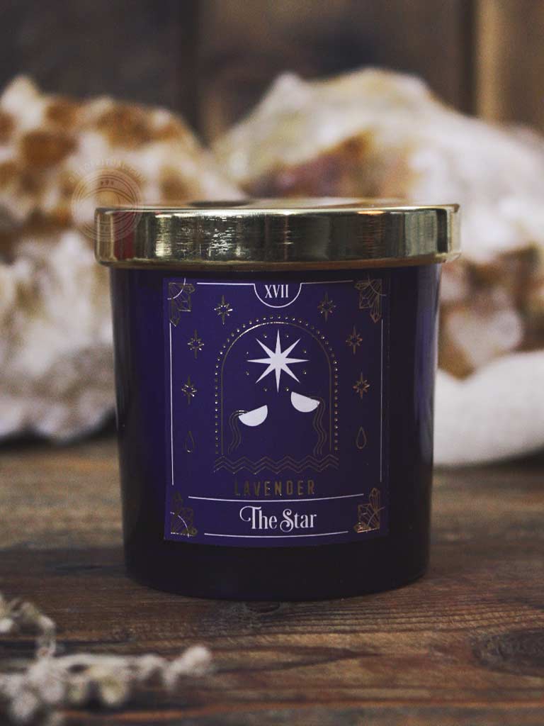 Star Tarot Lavender Scented Candle